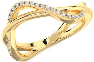 Diamond Gold Infinity Ring