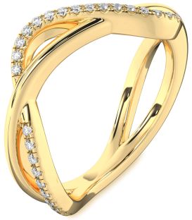 Diamond Gold Infinity Ring