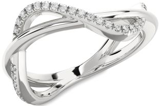 Diamond Platinum Infinity Ring