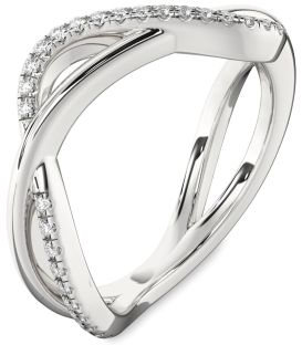 Diamond Platinum Infinity Ring