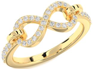Diamond Gold Infinity Ring