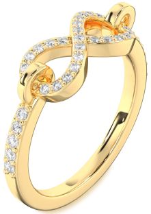 Diamond Gold Infinity Ring