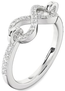Diamond White Gold Infinity Ring