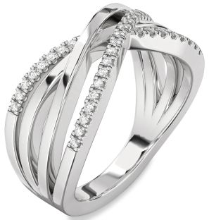 Diamond Platinum Infinity Ring