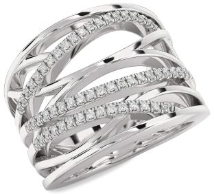 Diamond Platinum Infinity Ring