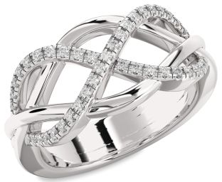 Diamond Platinum Infinity Ring