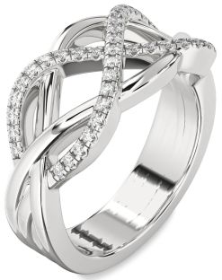 Diamond Platinum Infinity Ring