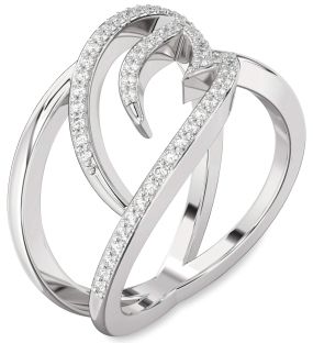 Diamond Platinum Infinity Ring