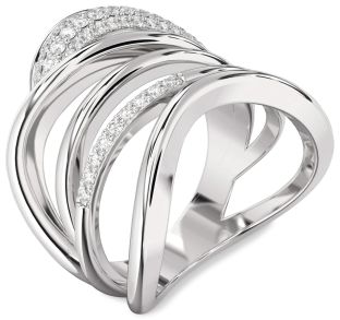 Diamond Platinum Infinity Ring