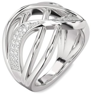Diamond Platinum Infinity Ring