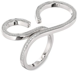 Diamond Platinum Infinity Ring