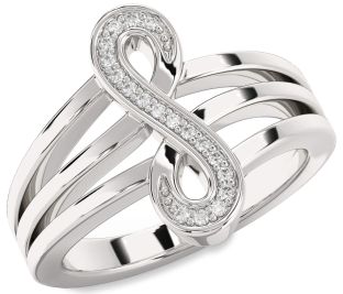 Diamond Platinum Infinity Ring