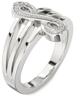 Diamond Platinum Infinity Ring