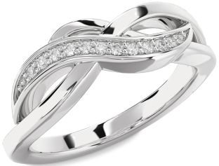 Diamond Platinum Infinity Ring