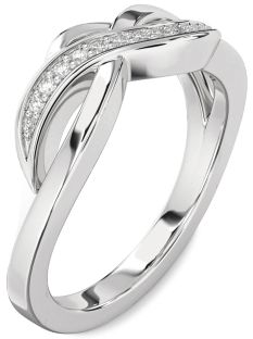 Diamond Platinum Infinity Ring