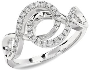 Diamond Platinum Infinity Ring