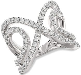 Diamond Platinum Infinity Ring