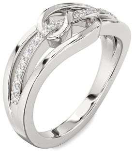 Diamond Platinum Infinity Ring