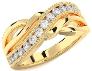 Diamond Gold Infinity Ring