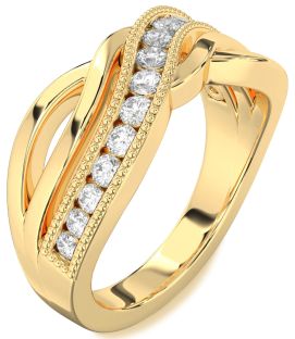 Diamond Gold Infinity Ring