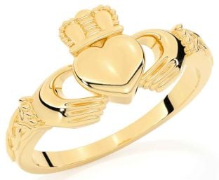 Gold Celtic Claddagh Ring