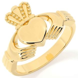 Gold Silver Claddagh Ring