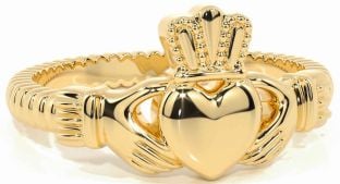 Gold Silver Claddagh Ring