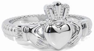 White Gold Claddagh Ring