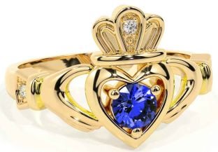 Saphir Gold Claddagh Ring