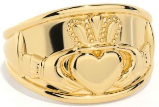 Men's Gold Claddagh Ring