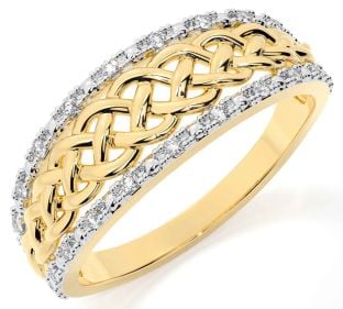 Celtic Diamond Gold Inel