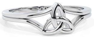 Treime celtică de argint Knot Ring