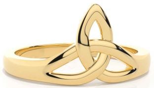 Gold Silver Celtic Trinity Knot Ring