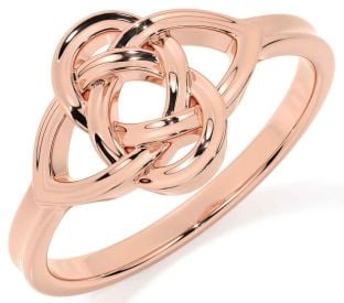 Rose Gold Silver Celtic Ring