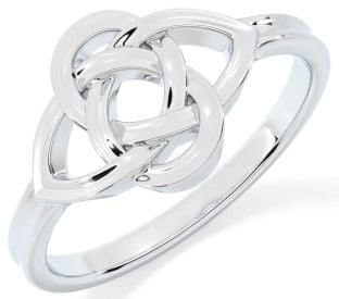 White Gold Celtic Ring