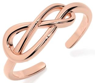 Rose Gold Silver Celtic  Ring