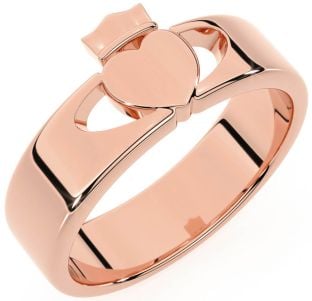 Men's Rose Gold Claddagh Ring