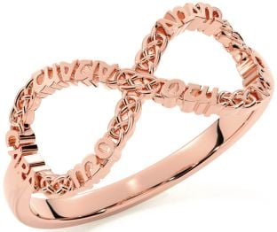 Rose Gold Infinity Irish "My Soul Mate" Ring