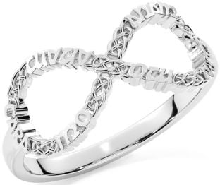 Silver Infinity Irish "My Soul Mate" Ring