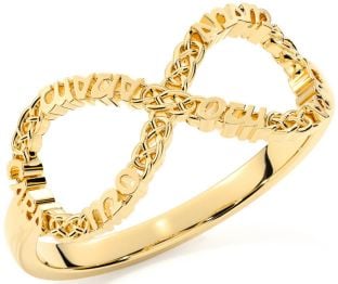 Gold Infinity Irish "My Soul Mate" Ring