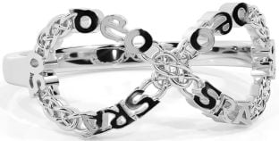 Silver Celtic Infinity Irish "Love Forever" Ring