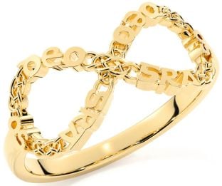 Gold Celtic Infinity Irish "Love Forever" Ring