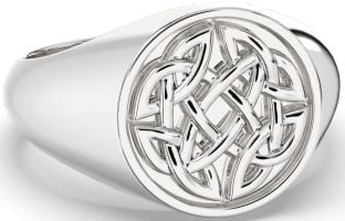 Silver Celtic Ring Mens Ladies Unisex