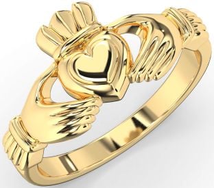 Gold Silver Claddagh Ring