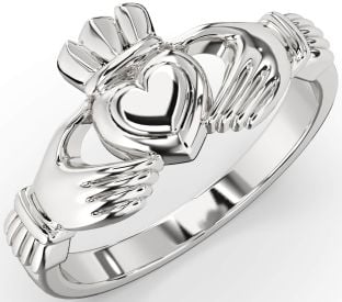 White Gold Claddagh Ring