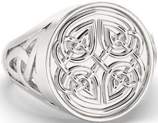 Men's Silver Celtic Trinity Knot Ring