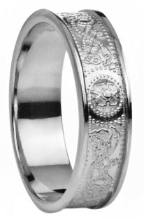 Silver Celtic "Warrior" Band Ring - 5.5mm width