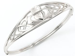 Silver Irish "Celtic Knot" Bracelet Bangle