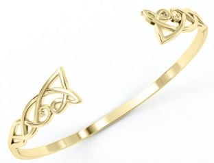 14K Gold coated Silver Celtic Knot Bracelet 