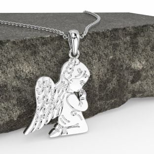 Stříbrný irský náhrdelník s přívěskem Guardian Angel